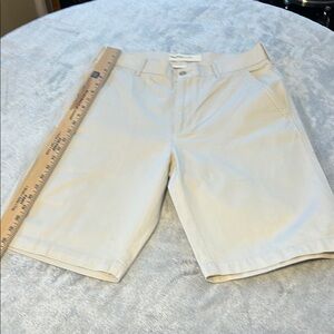 Perry Ellis Light Tan Flat Front Shorts